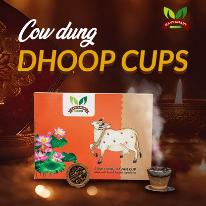 Cow Dung Havan Cups | Panchagavya Sambrani Cup