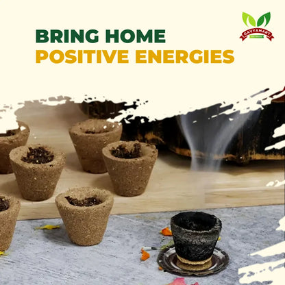 Cow Dung Havan Cups | Panchagavya Sambrani Cup